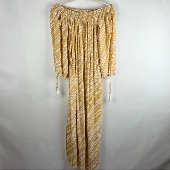 Faithful The Brand Yellow Striped Long Dress Size XS - Picture 9 of 13